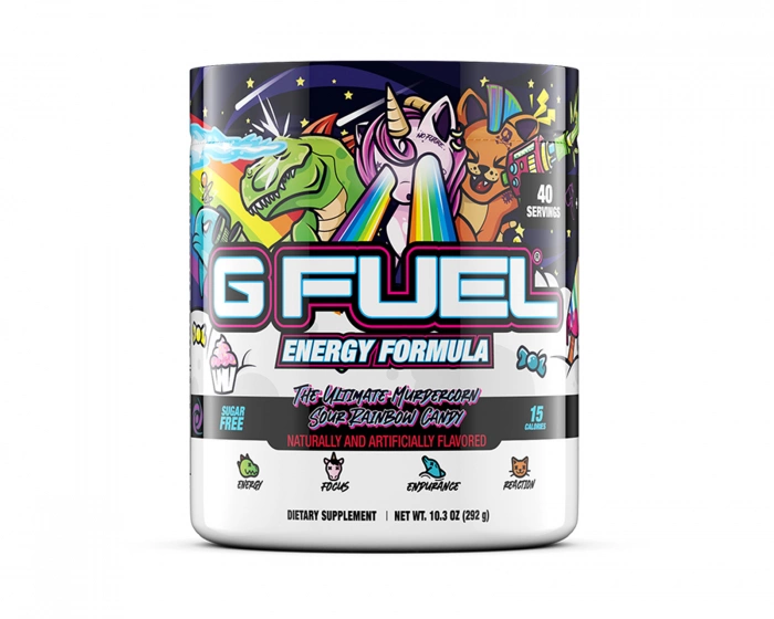 G FUEL Murdercorn Sour Rainbow Candy - 40 Servings