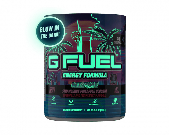 G FUEL Miami Nights Black Light Edition - 40 Servings