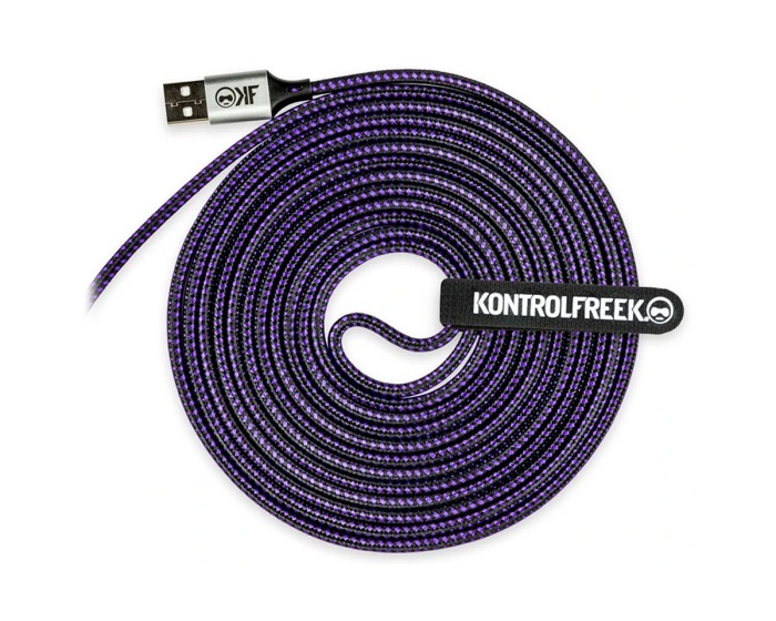 KontrolFreek Gaming USB Cable - Purple/Black (DEMO)