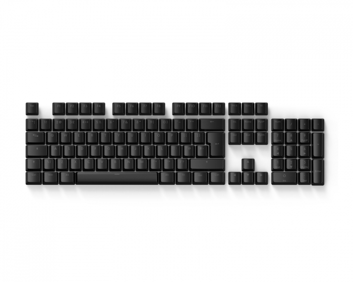 Pulsar ABS Basic Keycaps 104 Set [ISO UK/ISO] - Black (DEMO)