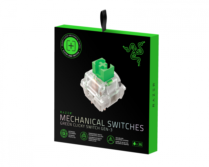 Razer Mechanical Switches - Green Clicky Switch (36pcs) (DEMO)