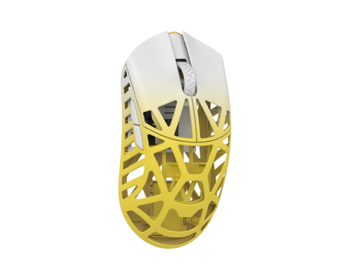 WLMouse BEAST X Max Wireless Gaming Mouse - White/Yellow [Omron Opticals] (DEMO)