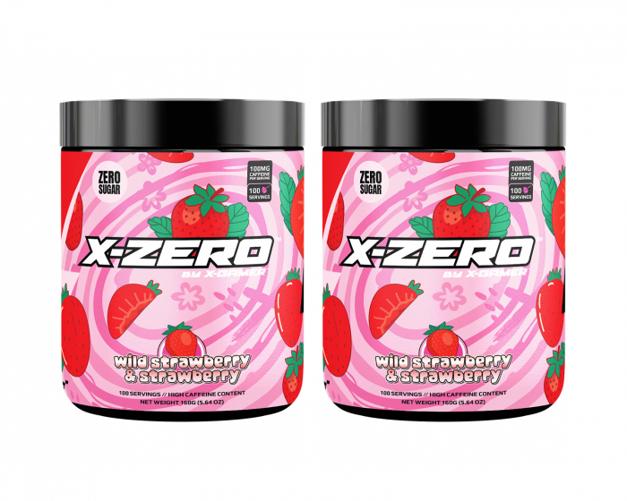 X-Gamer X-Zero Wild Strawberry & Strawberry - 2 x 100 Servings