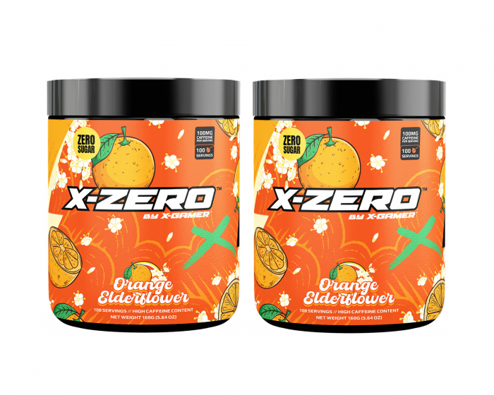 X-Gamer X-Zero Orange Elderflower - 2 x 100 Servings