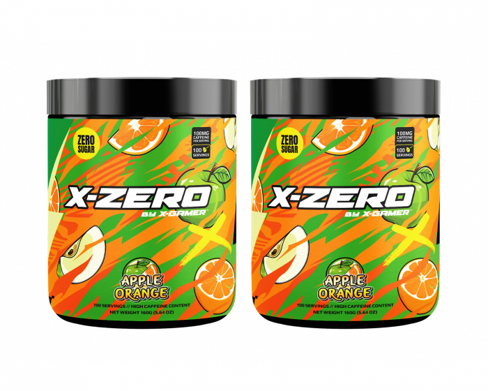 X-Gamer X-Zero Apple Orange - 2 x 100 Servings
