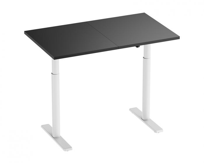 MaxMount Height Adjustable Desk 1200x700mm - White/Black