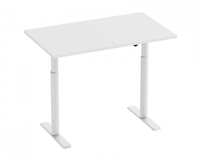 MaxMount Height Adjustable Desk 1200x700mm - White