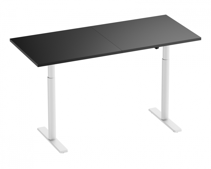 MaxMount Height Adjustable Desk 1600x700mm - White/Black