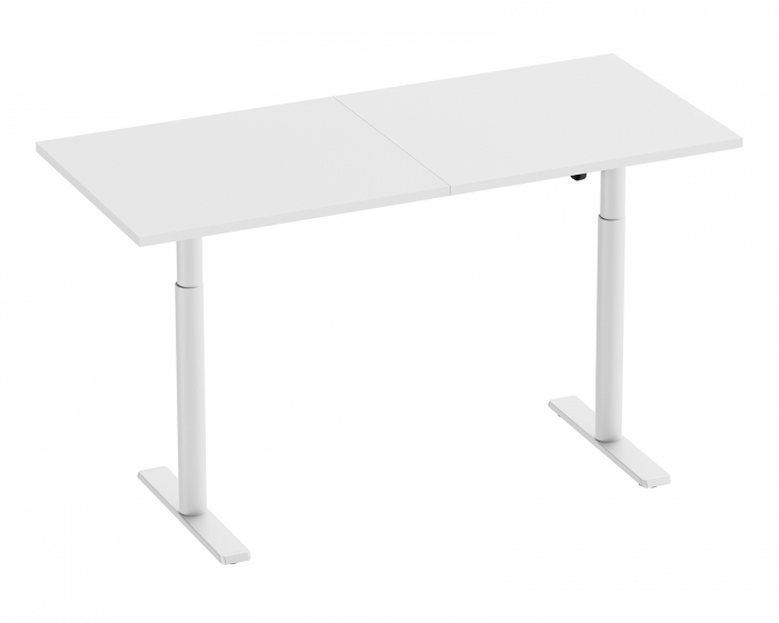 MaxMount Height Adjustable Desk 1600x700mm - White