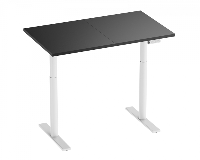 MaxMount Premium Height Adjustable Desk 1200x700mm - White/Black