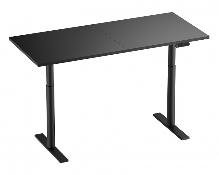 MaxMount Premium Height Adjustable Desk 1600x700mm - Black