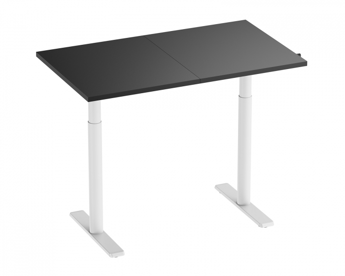 MaxMount Height Adjustable Desk 1200x700mm Manual - White/Black