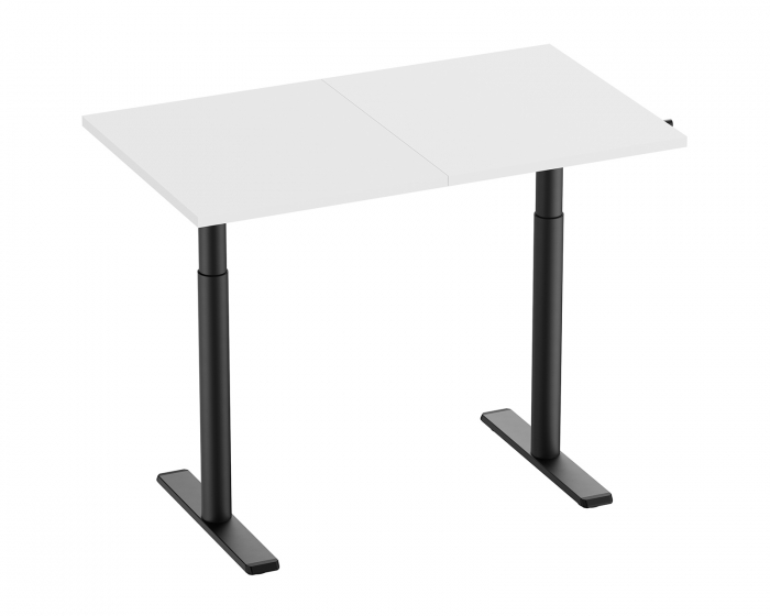 MaxMount Height Adjustable Desk 1200x700mm Manual - Black/White