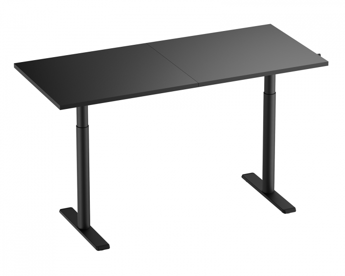 MaxMount Height Adjustable Desk 1600x700mm Manual - Black