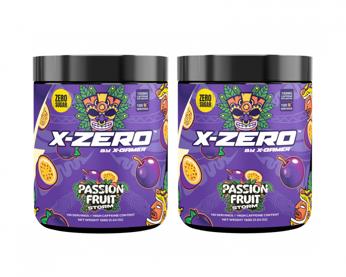 X-Gamer X-Zero Passion Fruit Storm - 2 x 100 Servings