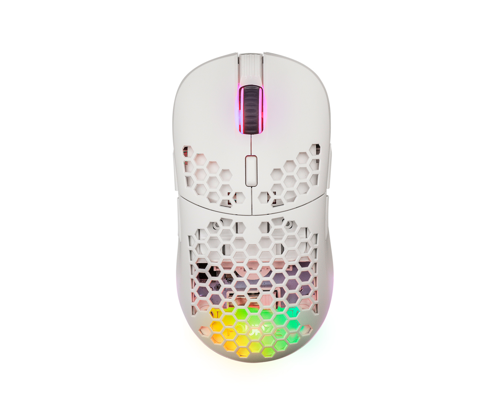 white gaming mouse rgb