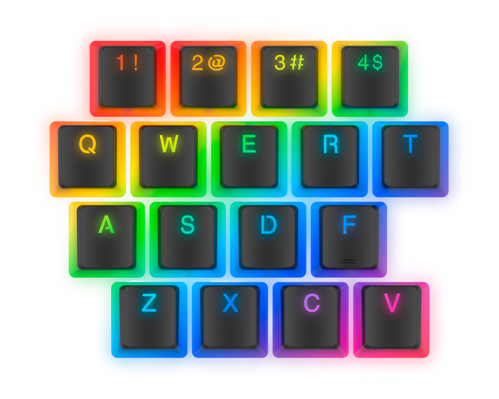 pbt ansi keycap set kc104 pudding double shot