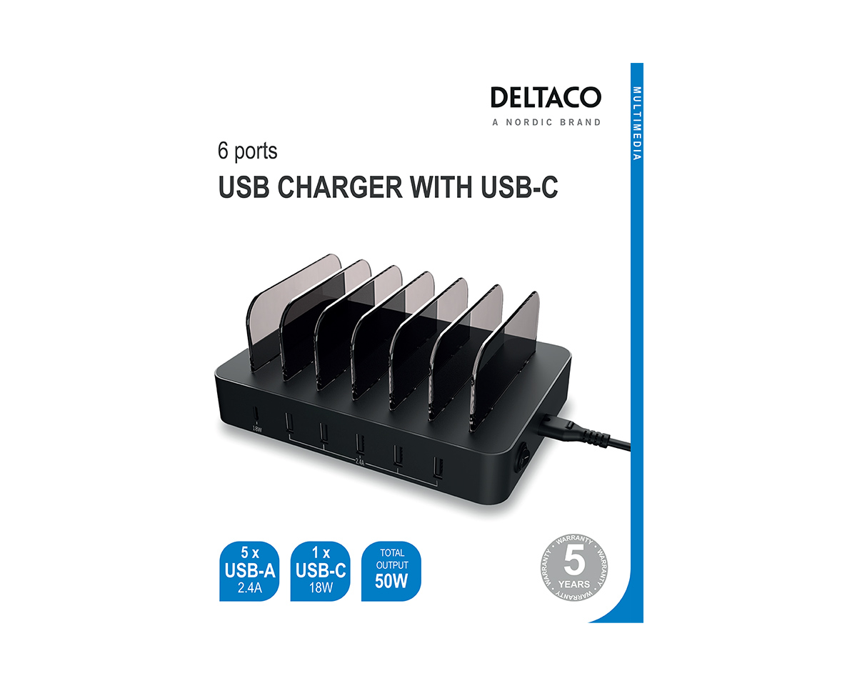 deltaco usb charger