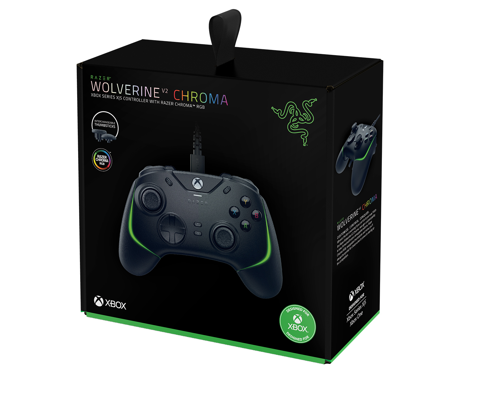 Razer Wolverine V2 Chroma RGB Xbox Series Controller - Black