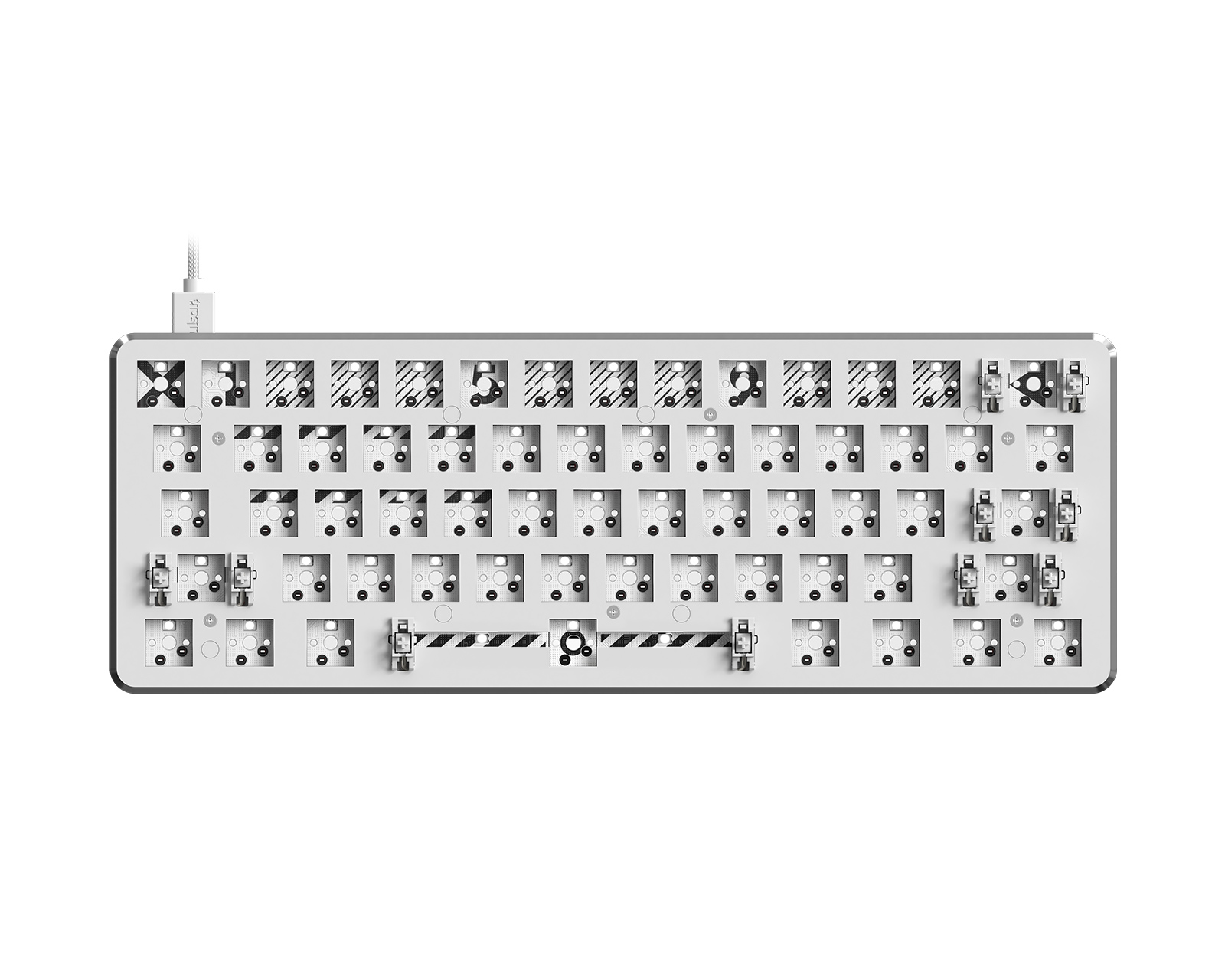 MaxGaming Custom Mechanical Keyboard Bundle - 60% - Black