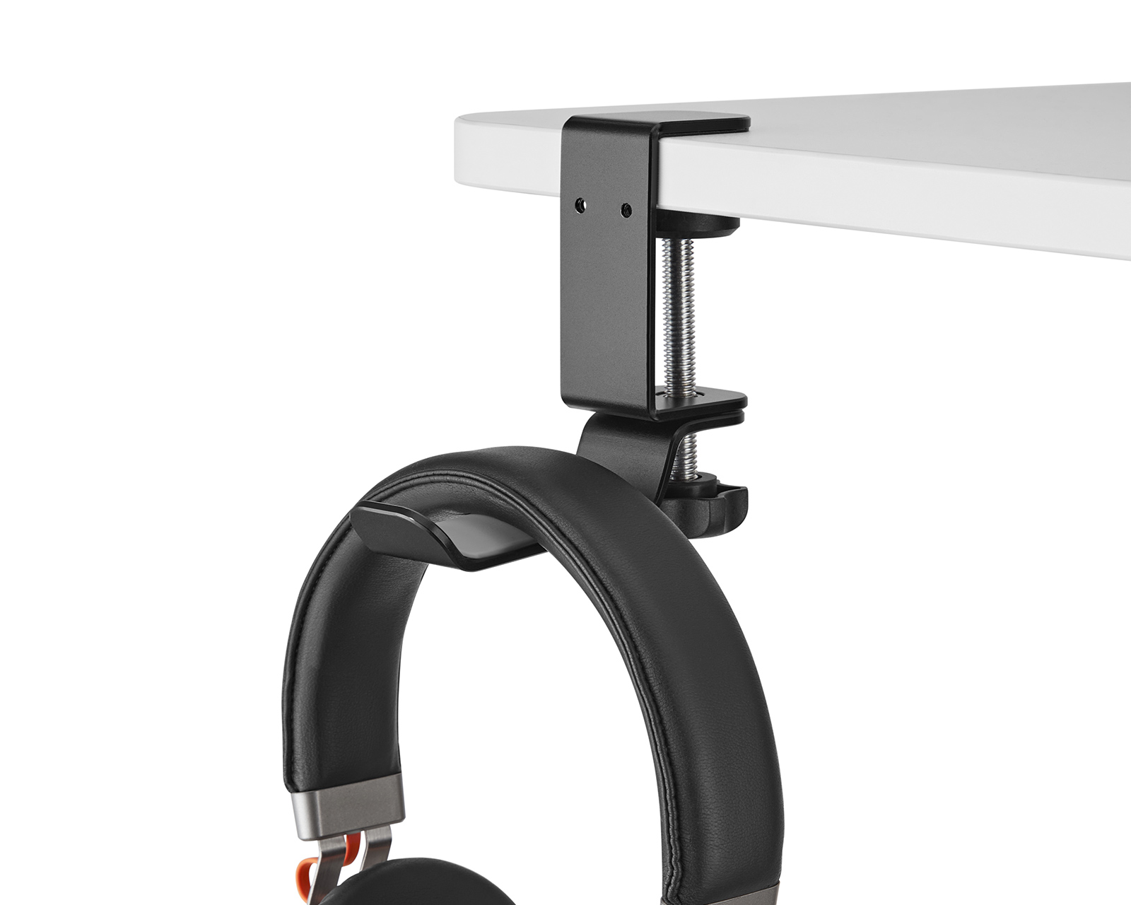 MaxMount Clamp On Universal Headphone Holder Black