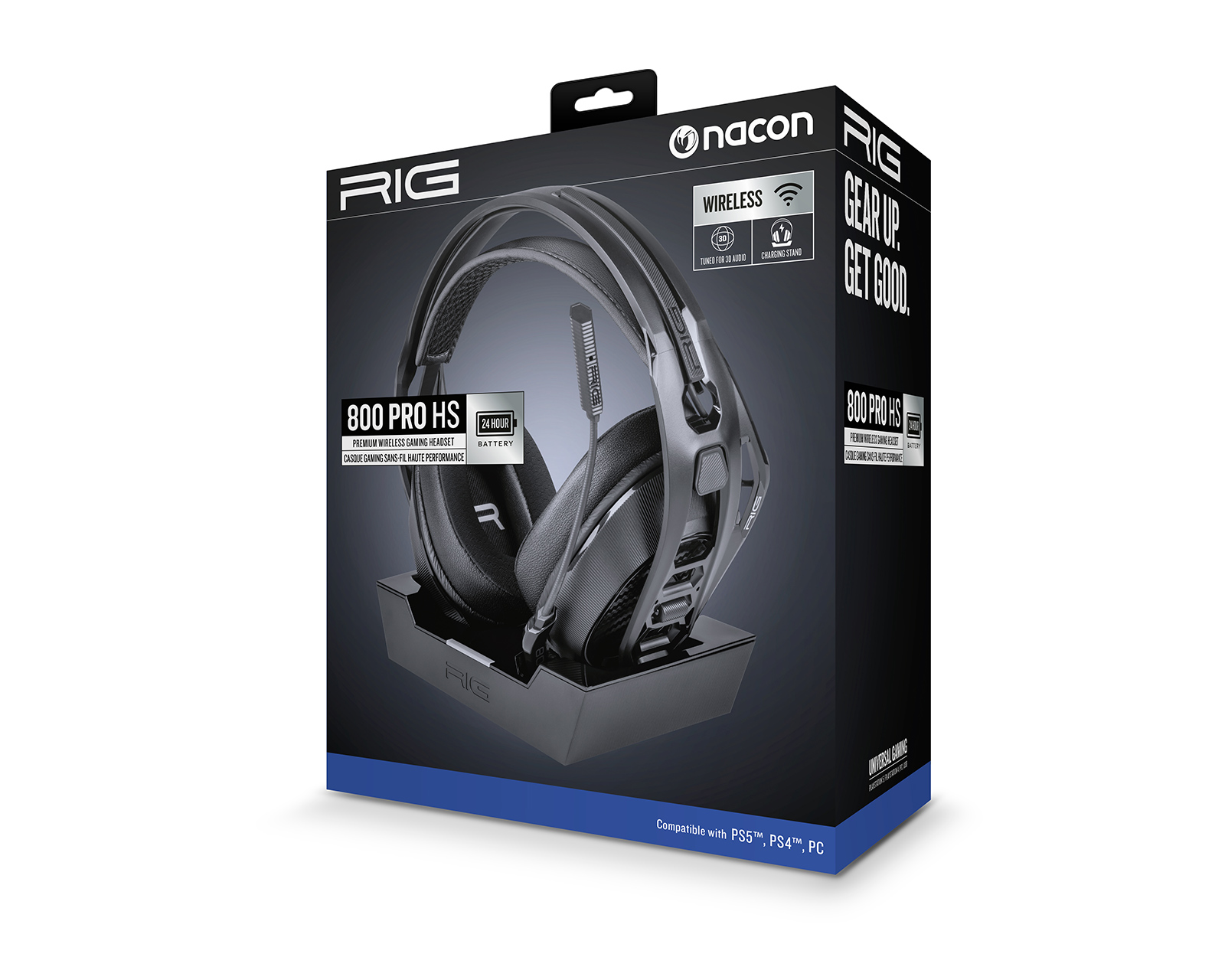 RIG Gaming 800 PRO HS Wireless Gaming Headset - Black - MaxGaming.com