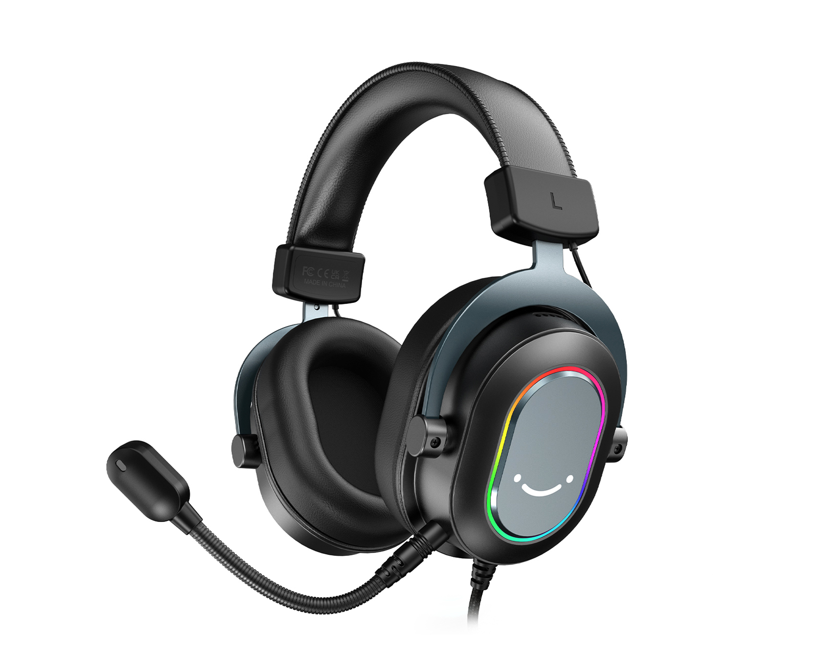 Fifine H6 USB 7.1 Gaming Headset RGB Black MaxGaming