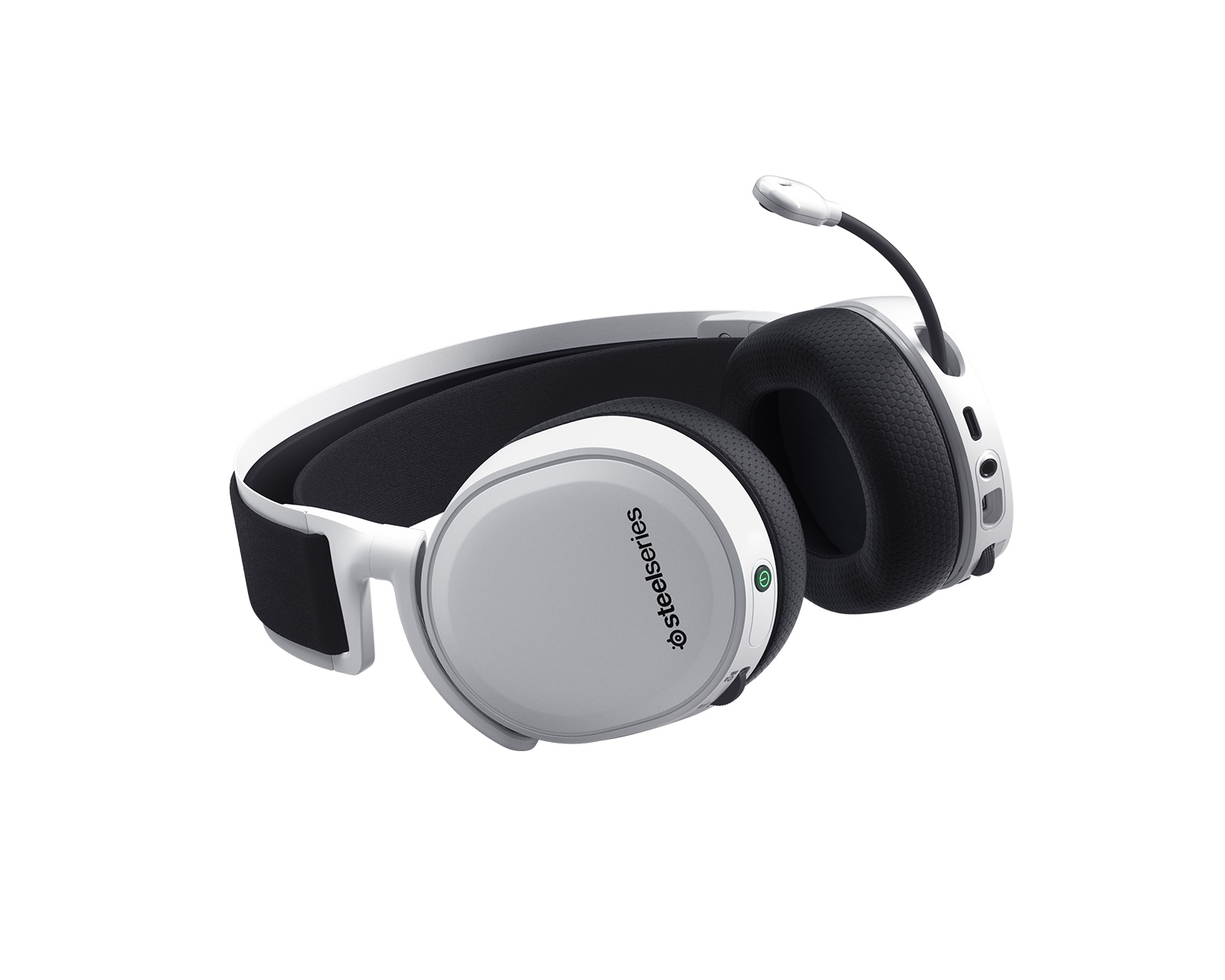 SteelSeries Arctis 7+ Wireless Gaming Headset - White - MaxGaming.com