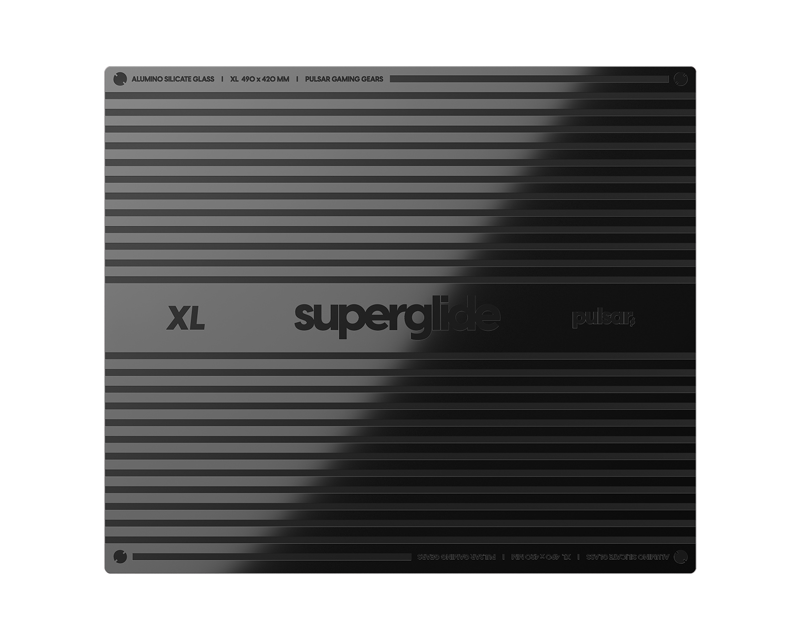 Superglide Glass Mousepad - XL - Black - MaxGaming.com