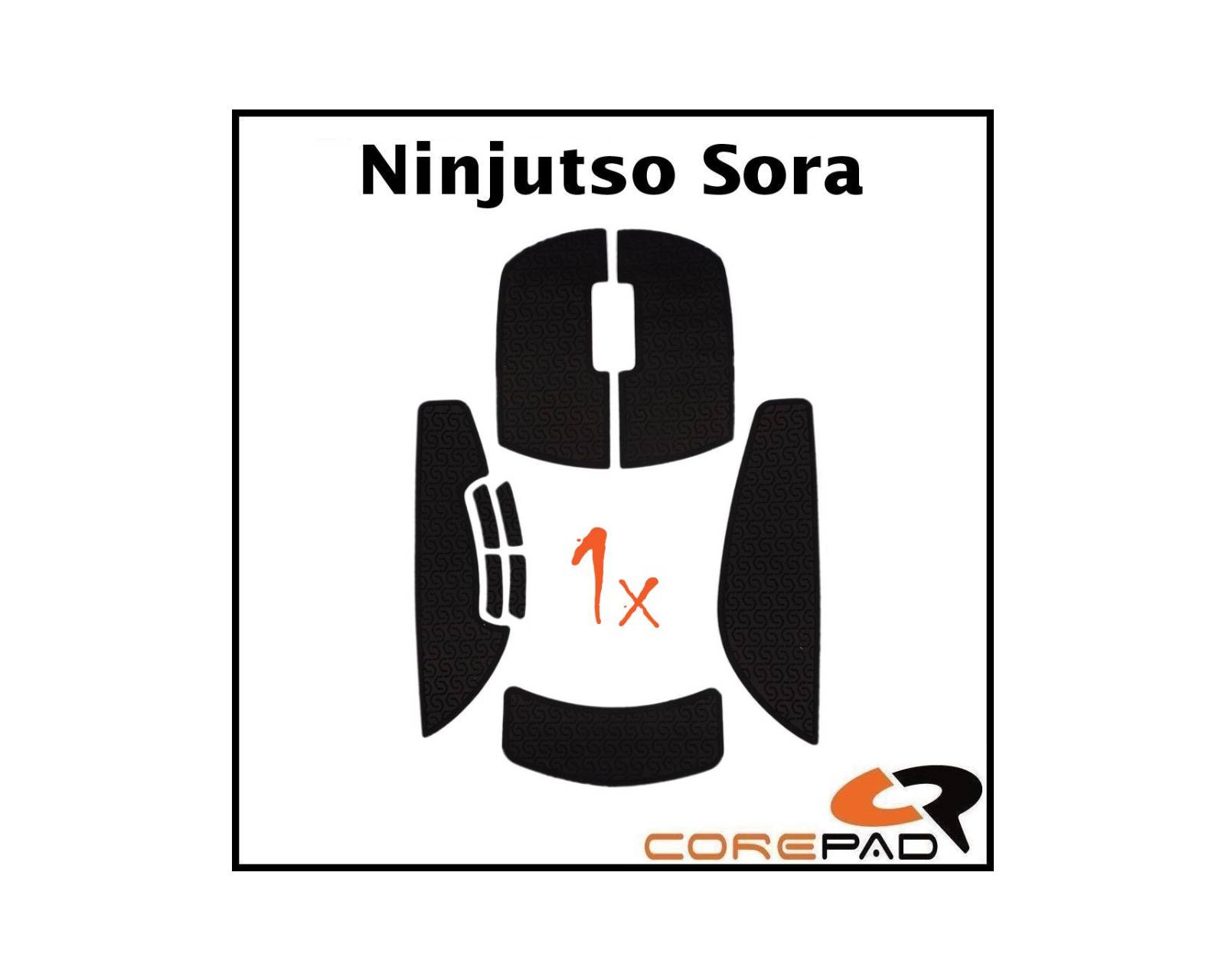 Corepad Soft Grips for Ninjutso Sora - Black - MaxGaming.com