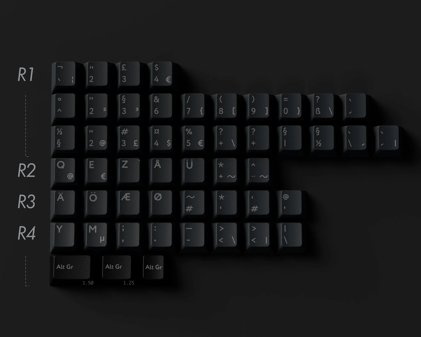 KBDfans PBTfans Retro Dark Lights - International Kit - MaxGaming.com