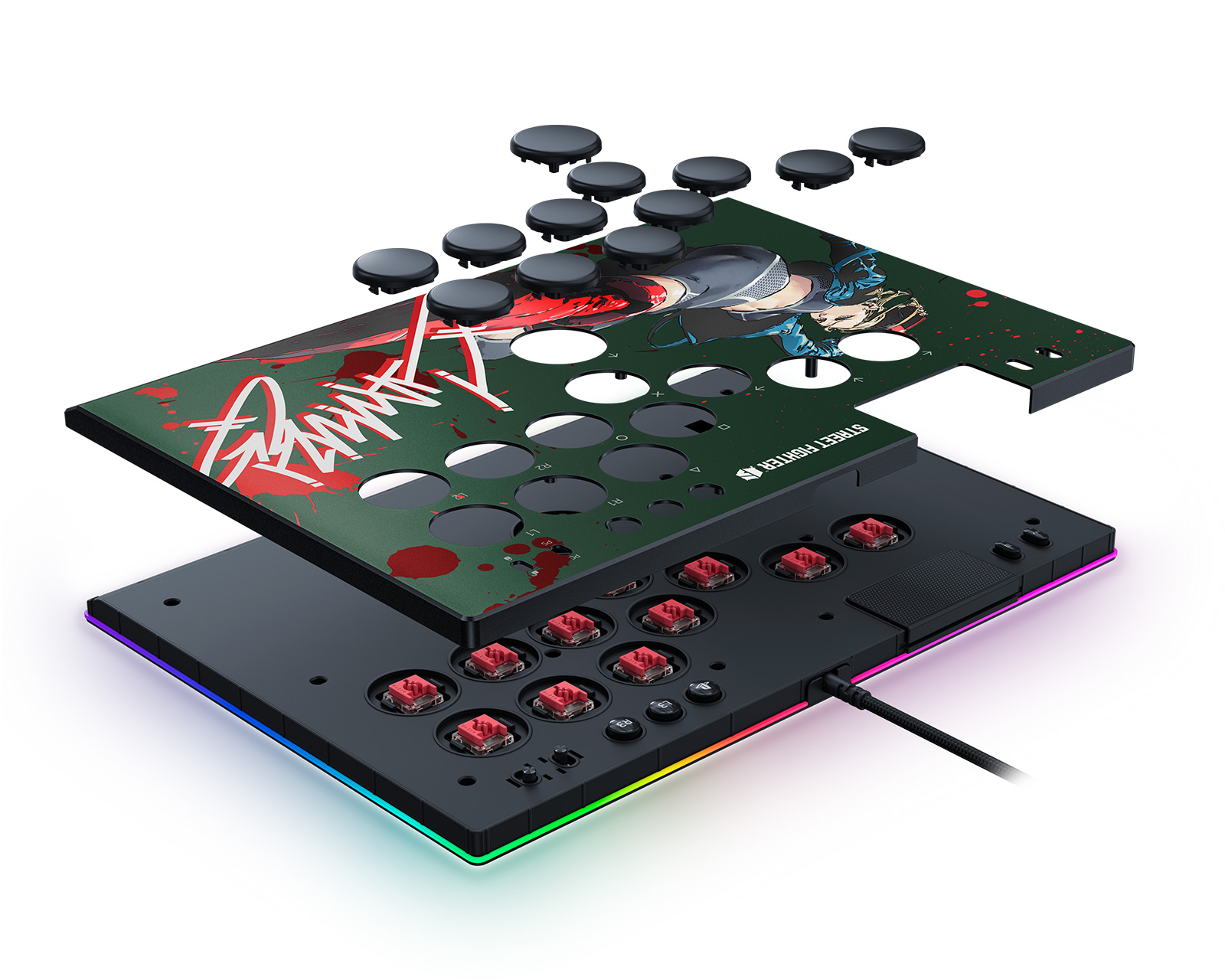 Razer Kitsune Arcade Controller PS5 & PC - SF6 Cammy Edition