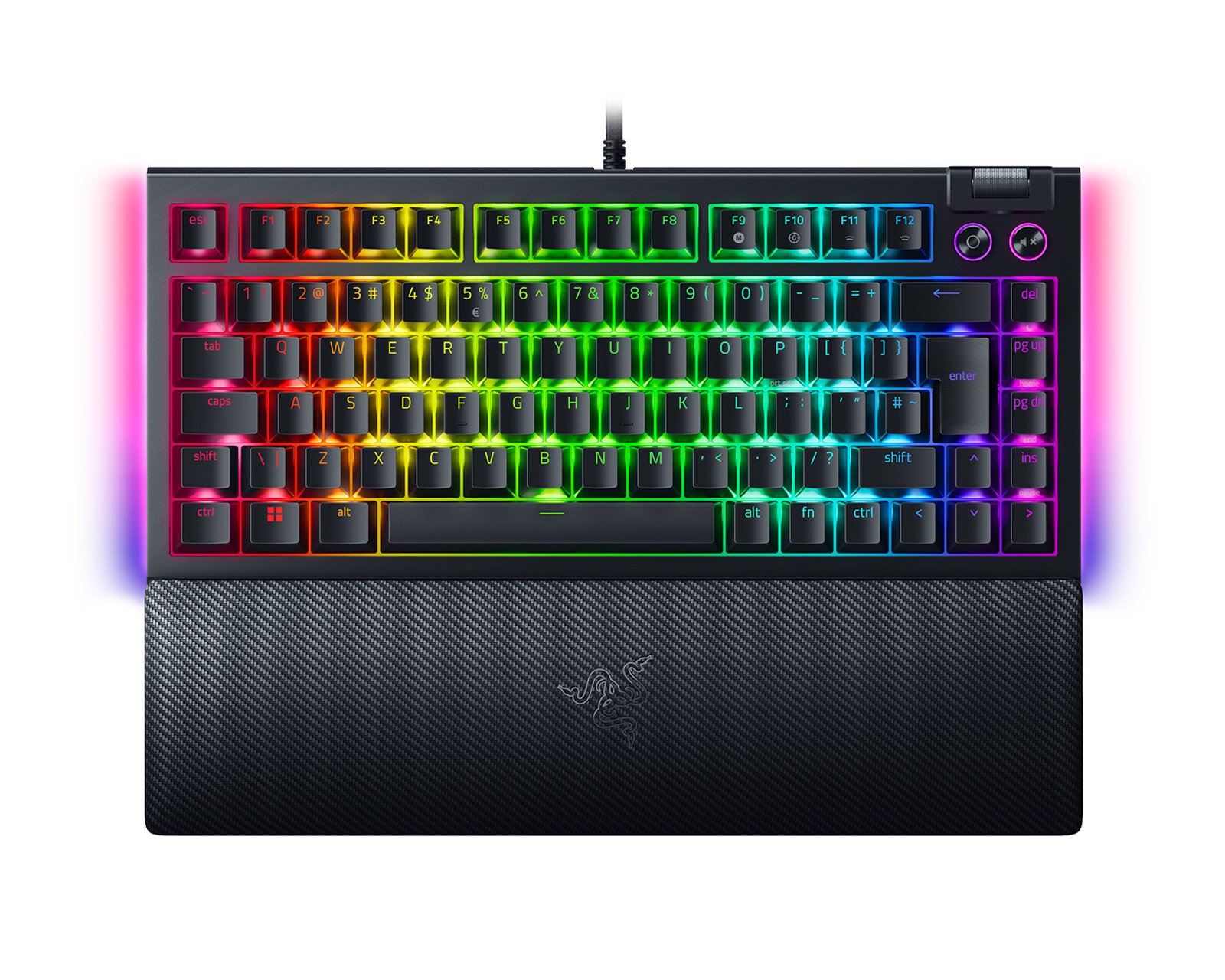 Razer BlackWidow V4 75% Keyboard [Razer Orange Tactile] - US (ISO