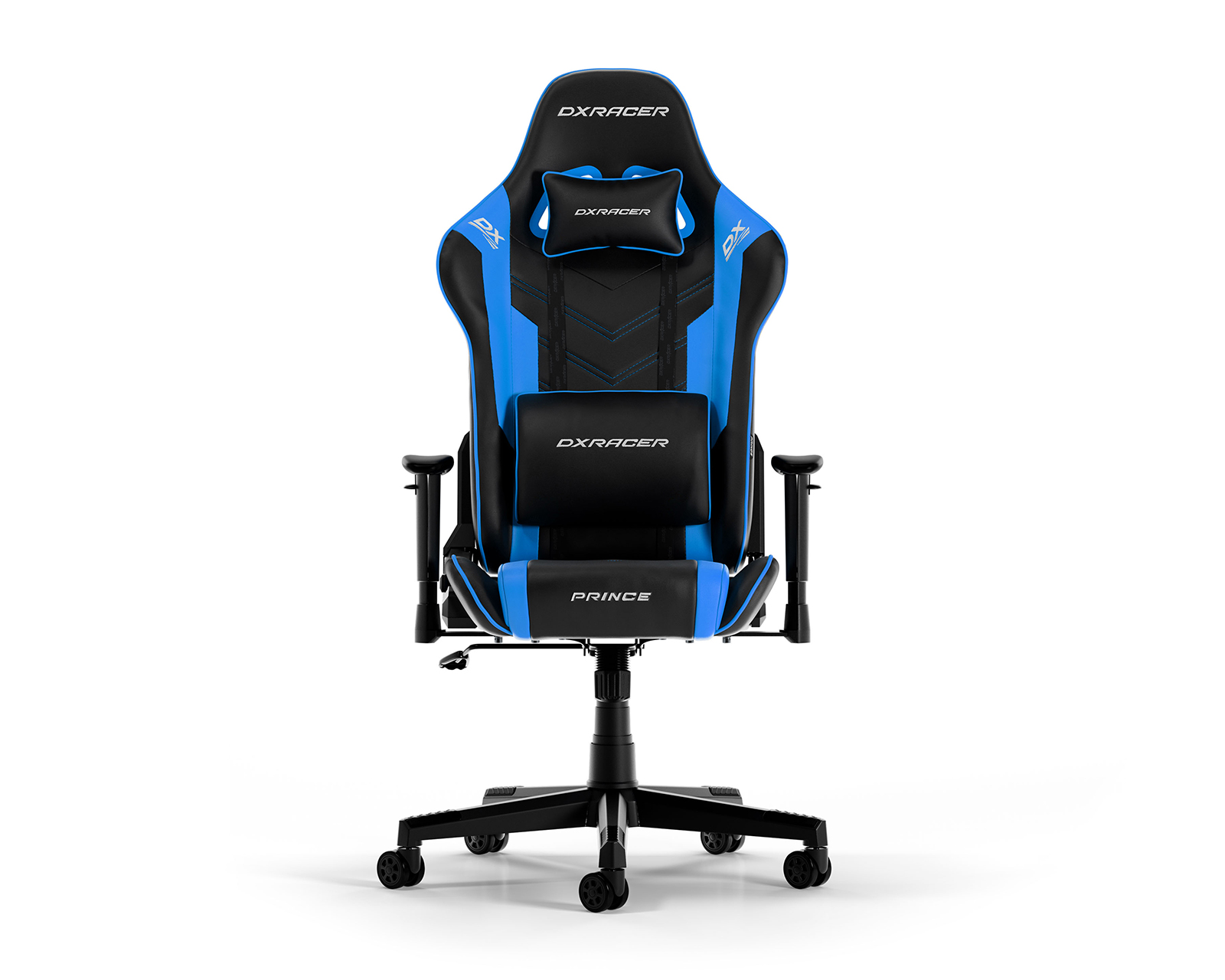 DXRacer PRINCE L Black Blue PVC Leather MaxGaming