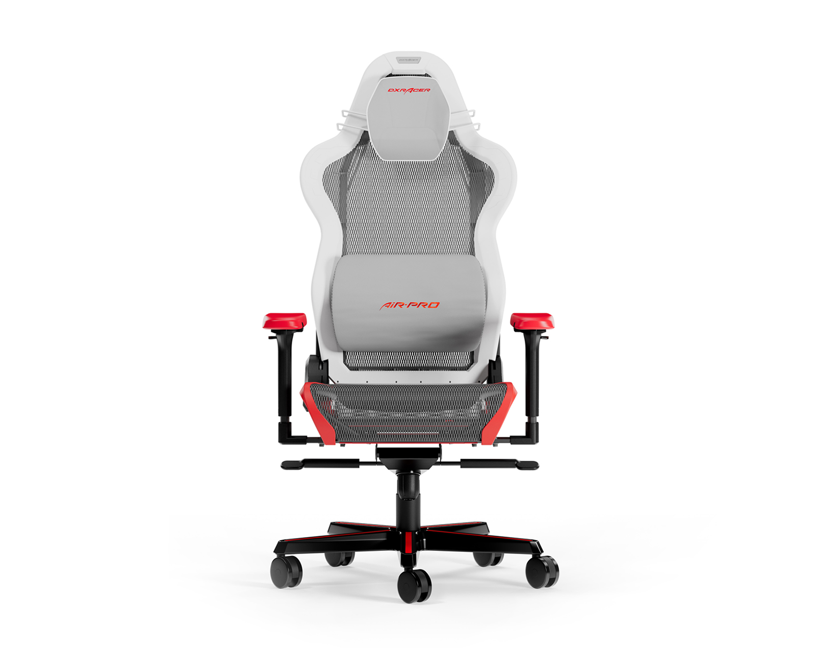 DXRacer AIR L White Red Mesh