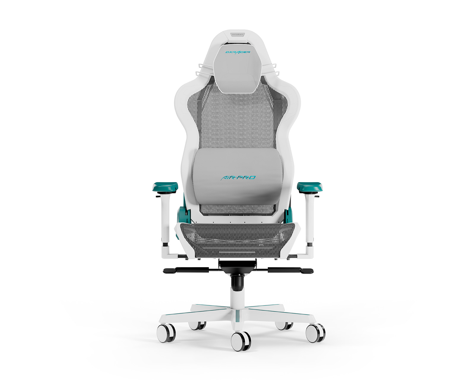 DXRacer AIR L White Cyan Mesh MaxGaming