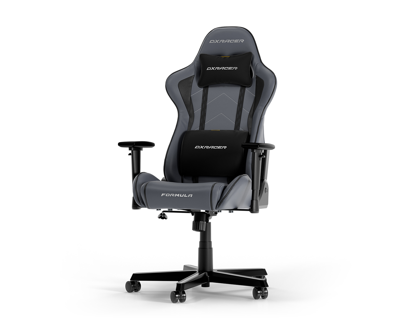 DXRacer FORMULA L Grey Black PVC Leather MaxGaming