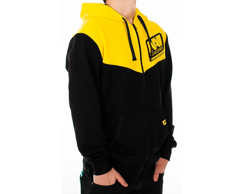 hoodie black yellow